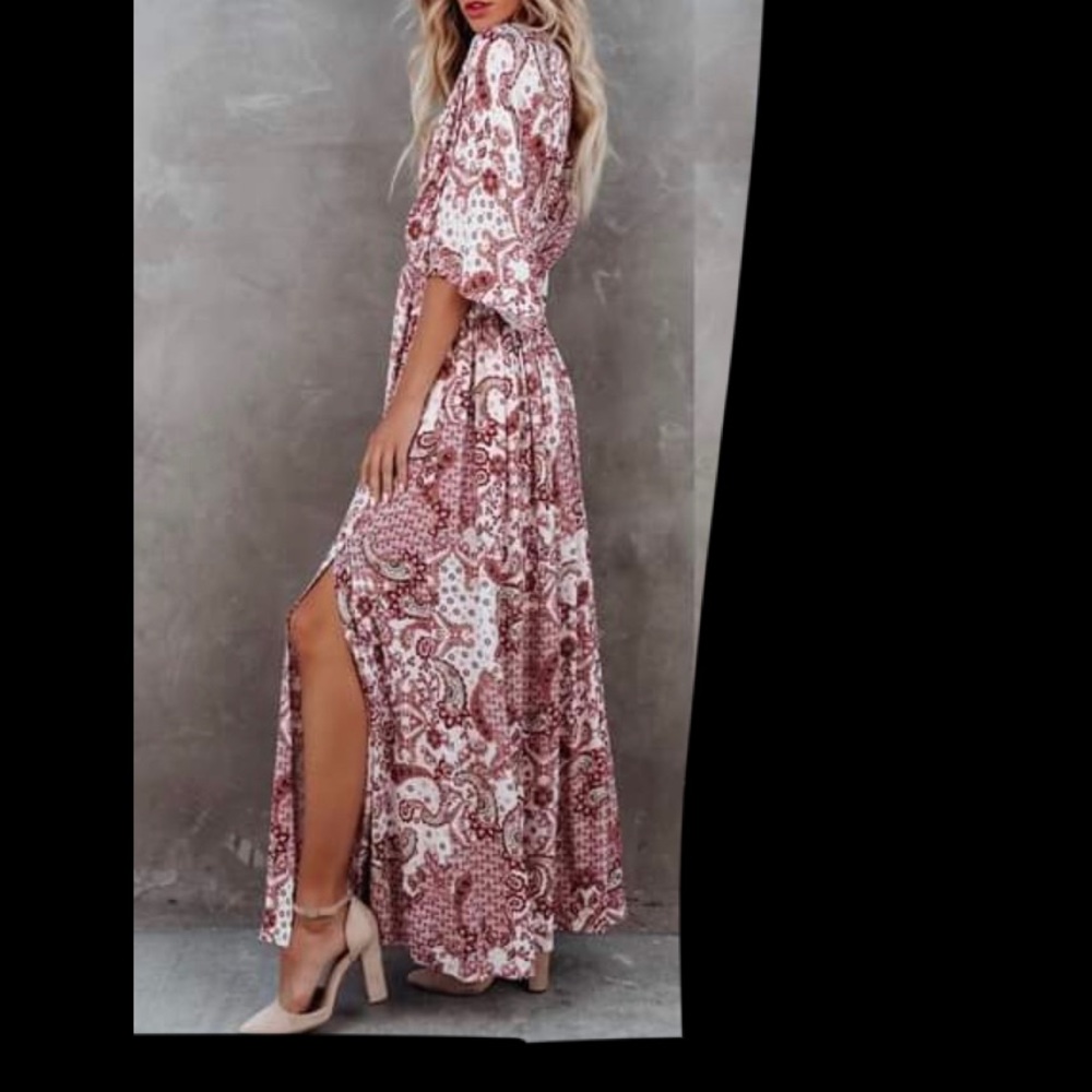 Vici paisley kimono dress